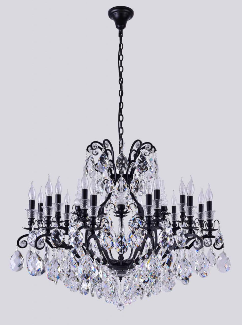 Подвесная люстра Crystal Lux Magnifico SP19 Black/Transparent Подвесная люстра Crystal Lux Magnifico SP19 Black/Transparent