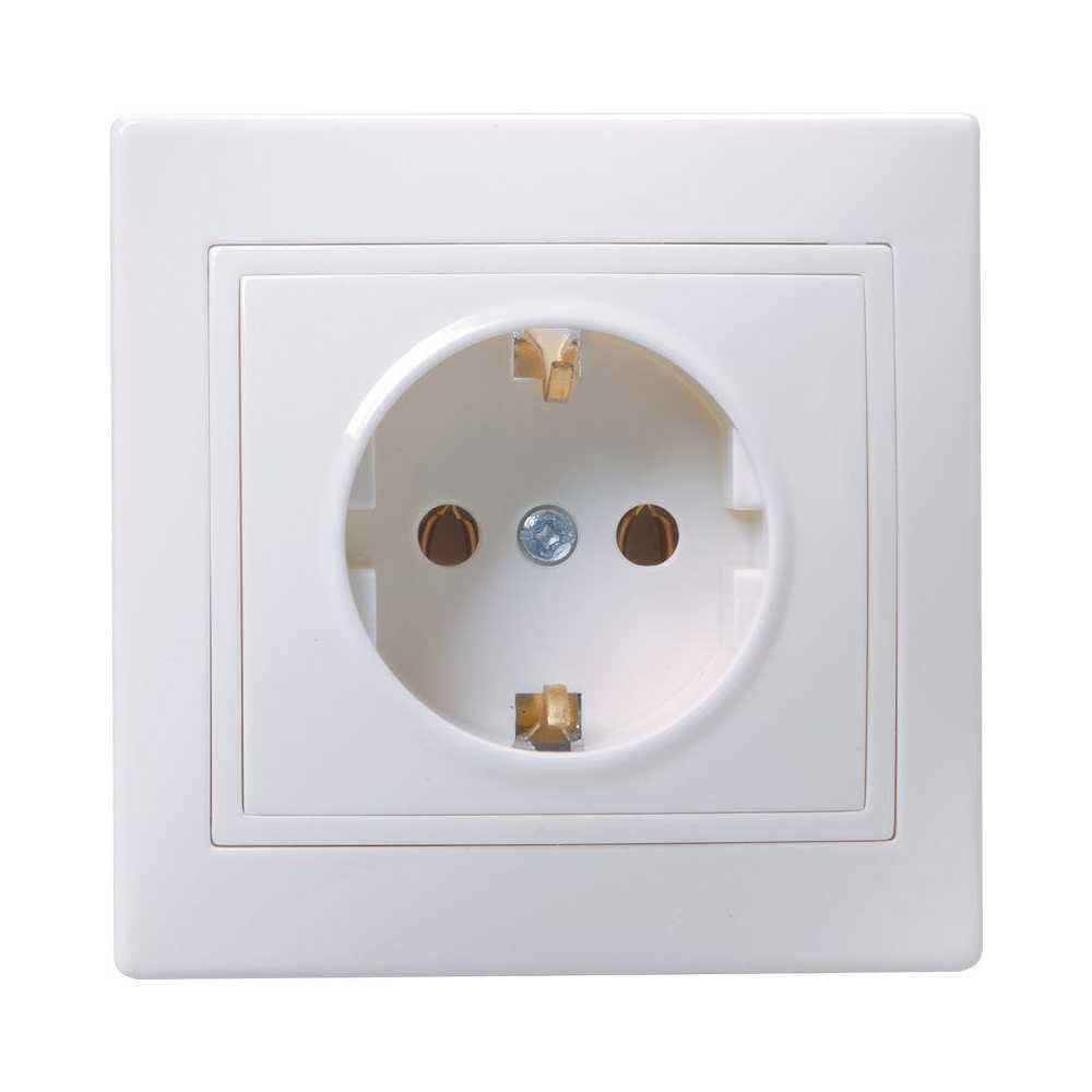 Розетка 2P+PE IEK Kvarta белая ERK14-K01-16-DM Розетка 2P+PE IEK Kvarta белая ERK14-K01-16-DM