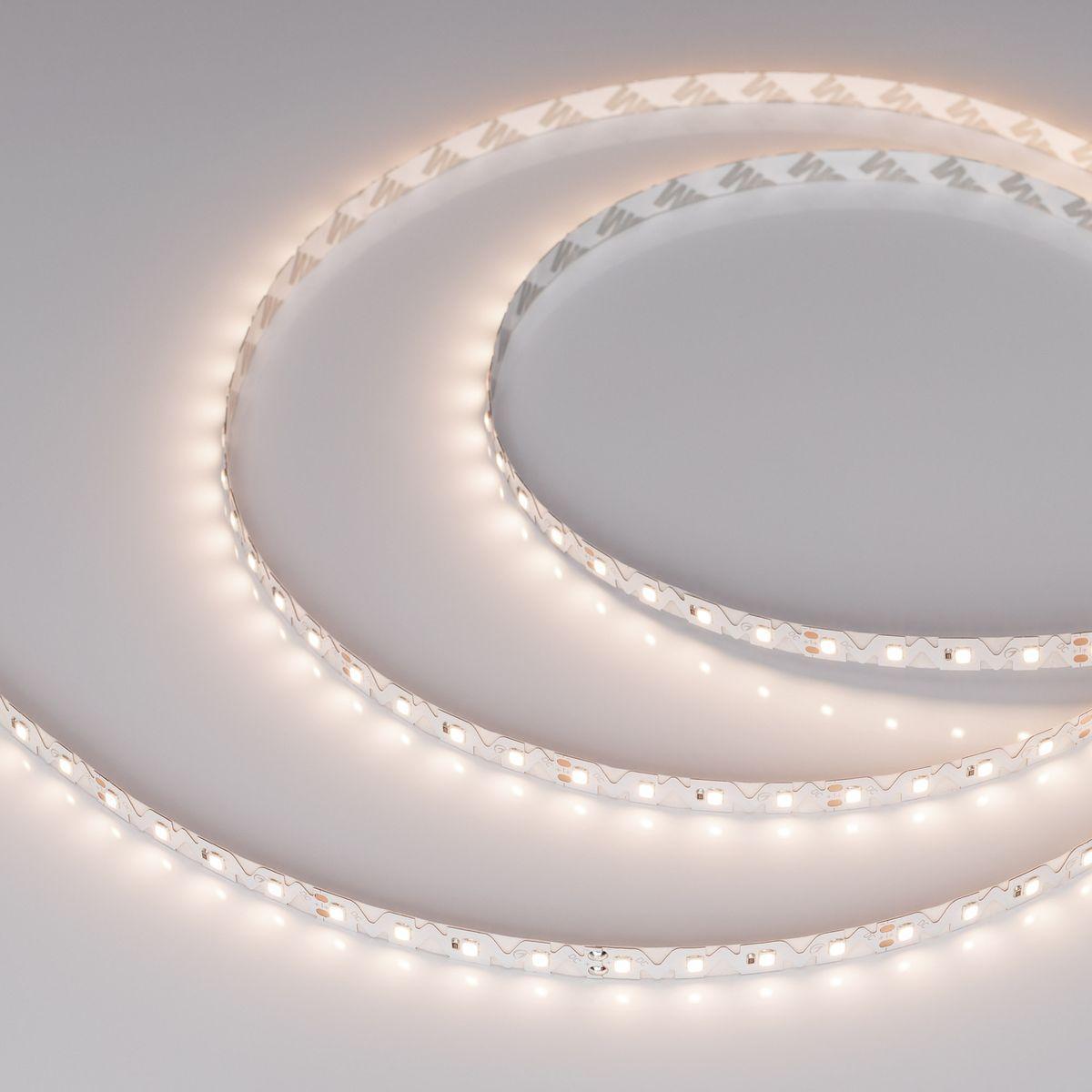 Светодиодная лента Arlight 8W/m 80Led/m 2835SMD теплый белый 5M RZ-A80-8mm 24V Warm3500 046014