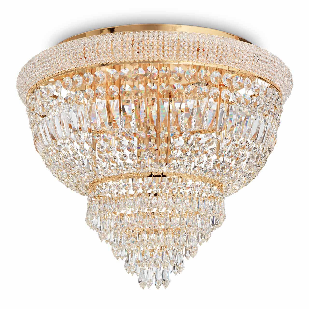 Потолочный светильник Ideal Lux Dubai PL6 Ottone 201016 Потолочный светильник Ideal Lux Dubai PL6 Ottone 201016