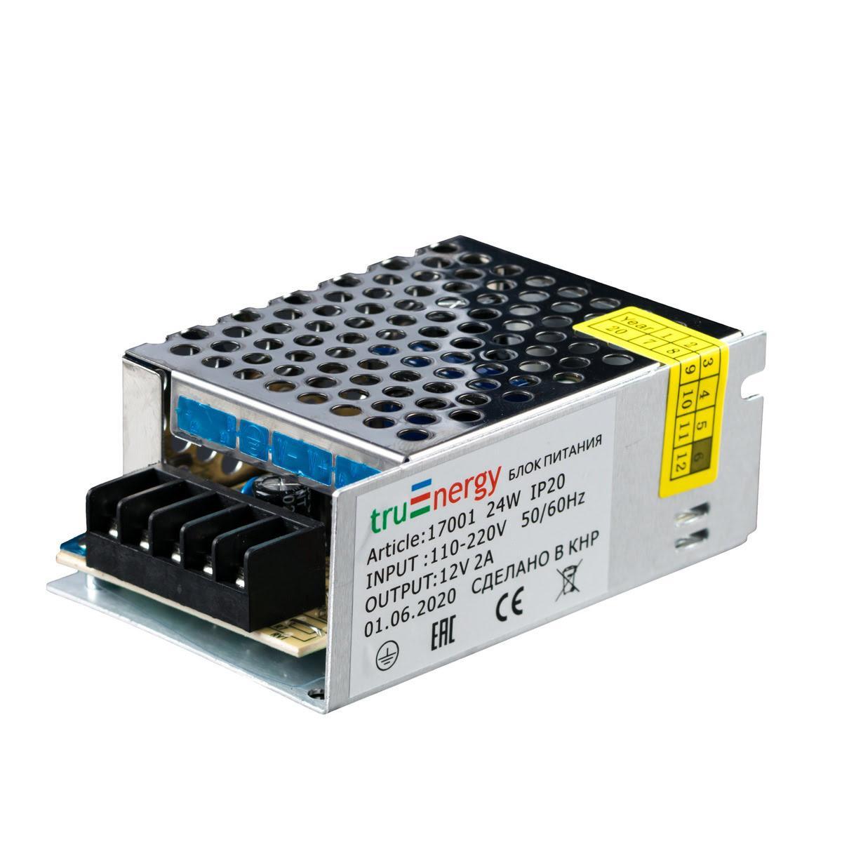 Блок питания для светодиодной ленты Tru Energy Block Normal 12V, 24W 17010