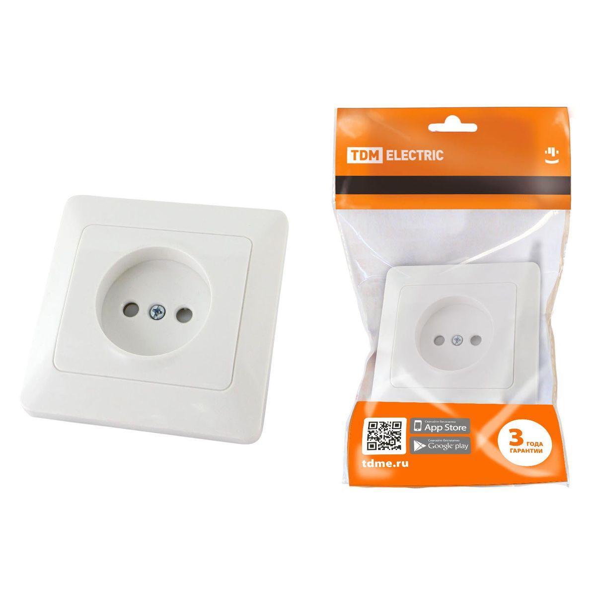 Розетка 2P TDM Electric Ильмень со шторками белая SQ1823-0013 Розетка 2P TDM Electric Ильмень со шторками белая SQ1823-0013