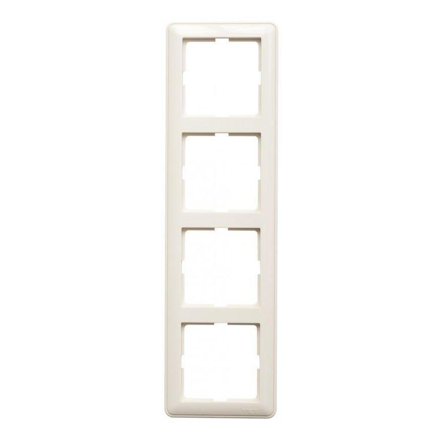 Рамка 4-постовая Schneider Electric W59 слоновая кость KD-4-28