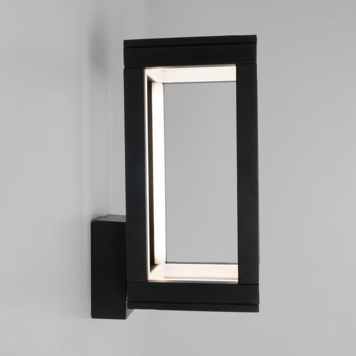 Уличный настенный светодиодный светильник Elektrostandard Frame 1527 Techno Led черный a051855 Уличный настенный светодиодный светильник Elektrostandard Frame 1527 Techno Led черный a051855