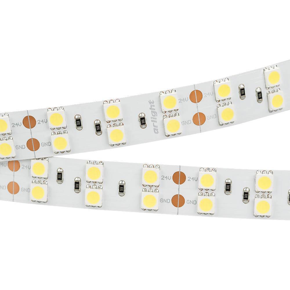 Светодиодная лента Arlight 28,8W/m 120LED/m 5060SMD теплый белый 5M 011259(B)