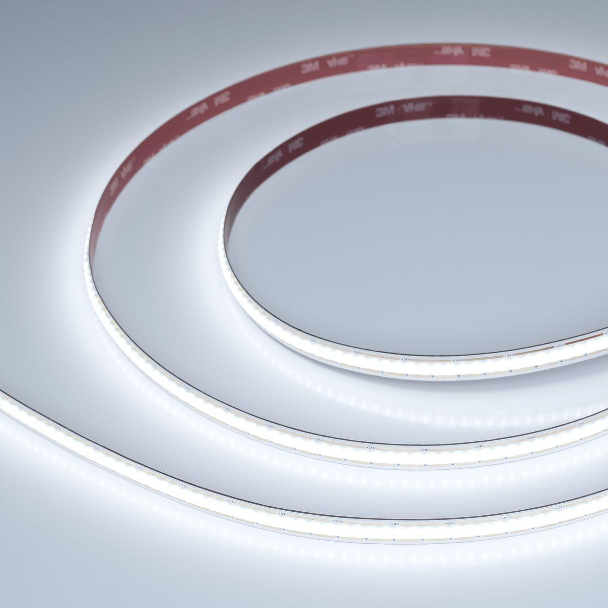 Светодиодная лента Arlight 10W/m 480Led/m CSP холодный белый 5M COB-X480-10mm 24V White6000 044194 Светодиодная лента Arlight 10W/m 480Led/m CSP холодный белый 5M COB-X480-10mm 24V White6000 044194