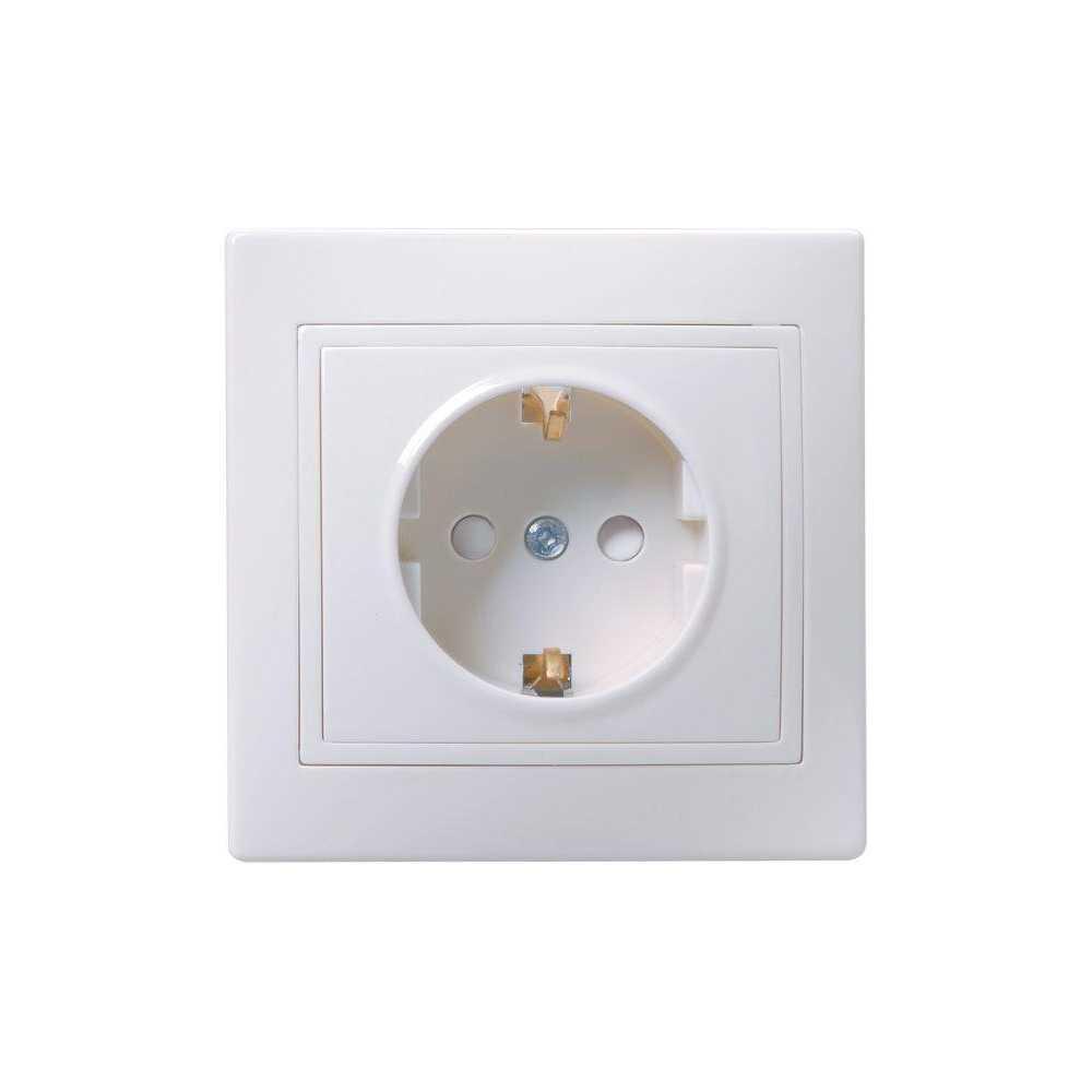 Розетка 2P+PE IEK Kvarta со шторками белая ERK11-K01-16-DM Розетка 2P+PE IEK Kvarta со шторками белая ERK11-K01-16-DM
