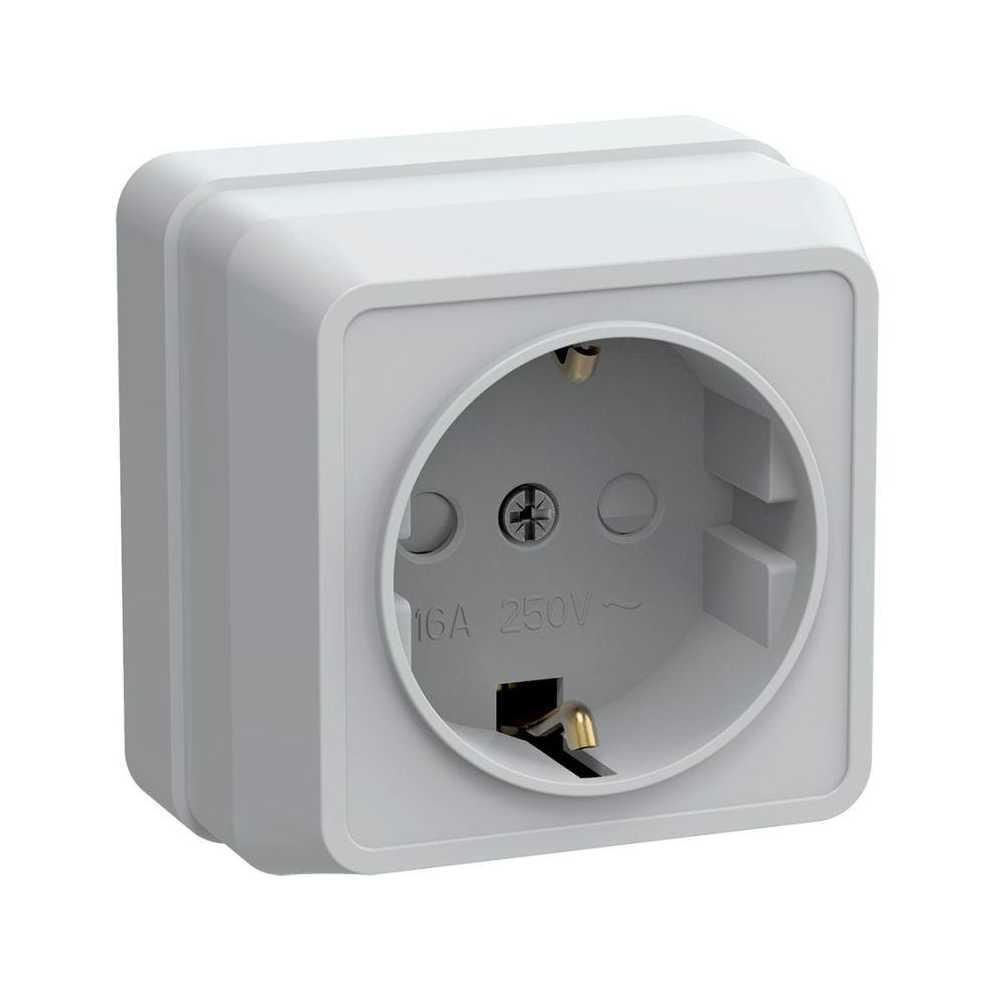 Розетка 2P+PE IEK Oktava со шторками белая ERO14-K01-16-DC Розетка 2P+PE IEK Oktava со шторками белая ERO14-K01-16-DC