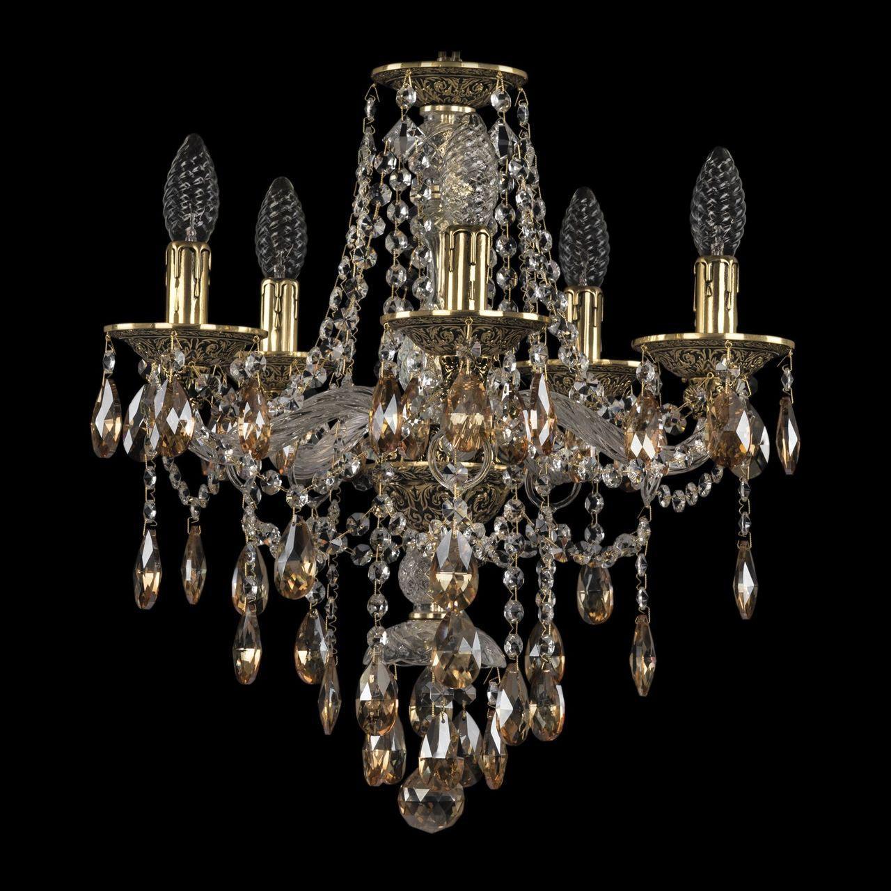 Подвесная люстра Bohemia Ivele 16115/5/141 GB K721 Подвесная люстра Bohemia Ivele 16115/5/141 GB K721