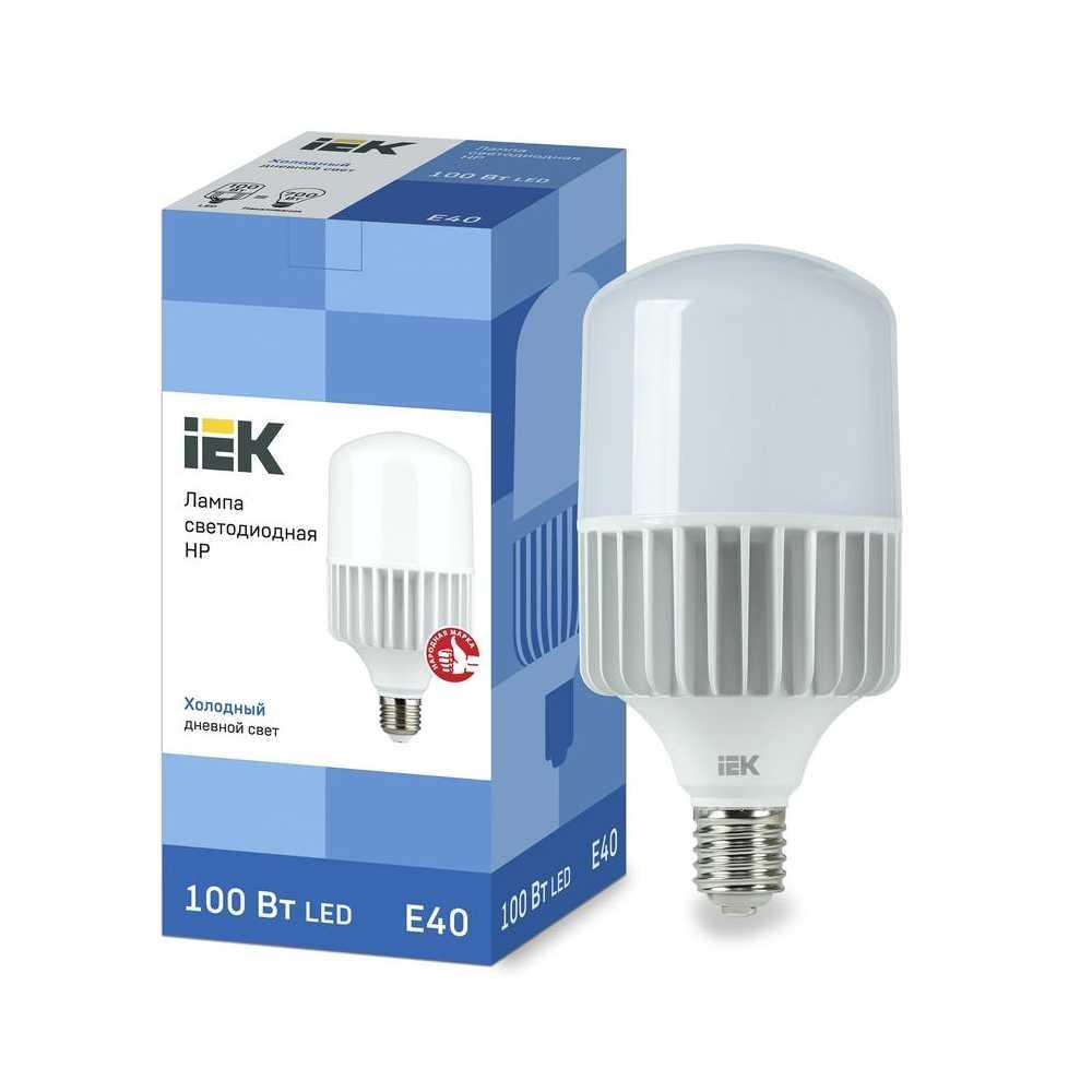 Лампа светодиодная сверхмощная IEK E40 100W 6500K матовая LLE-HP-100-230-65-E40