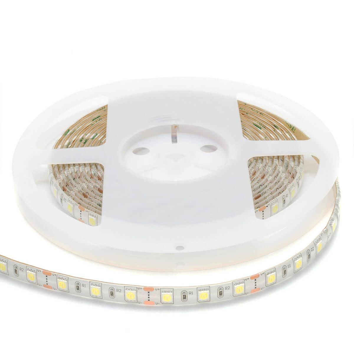 Светодиодная влагозащищенная лента Apeyron 14,4W/m 60Led/m 5050SMD холодный белый 1M 259BL Светодиодная влагозащищенная лента Apeyron 14,4W/m 60Led/m 5050SMD холодный белый 1M 259BL