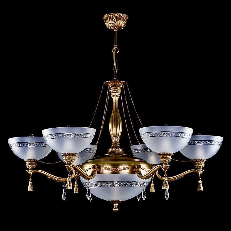 Подвесная люстра Artglass Goldie VI. Light Patina