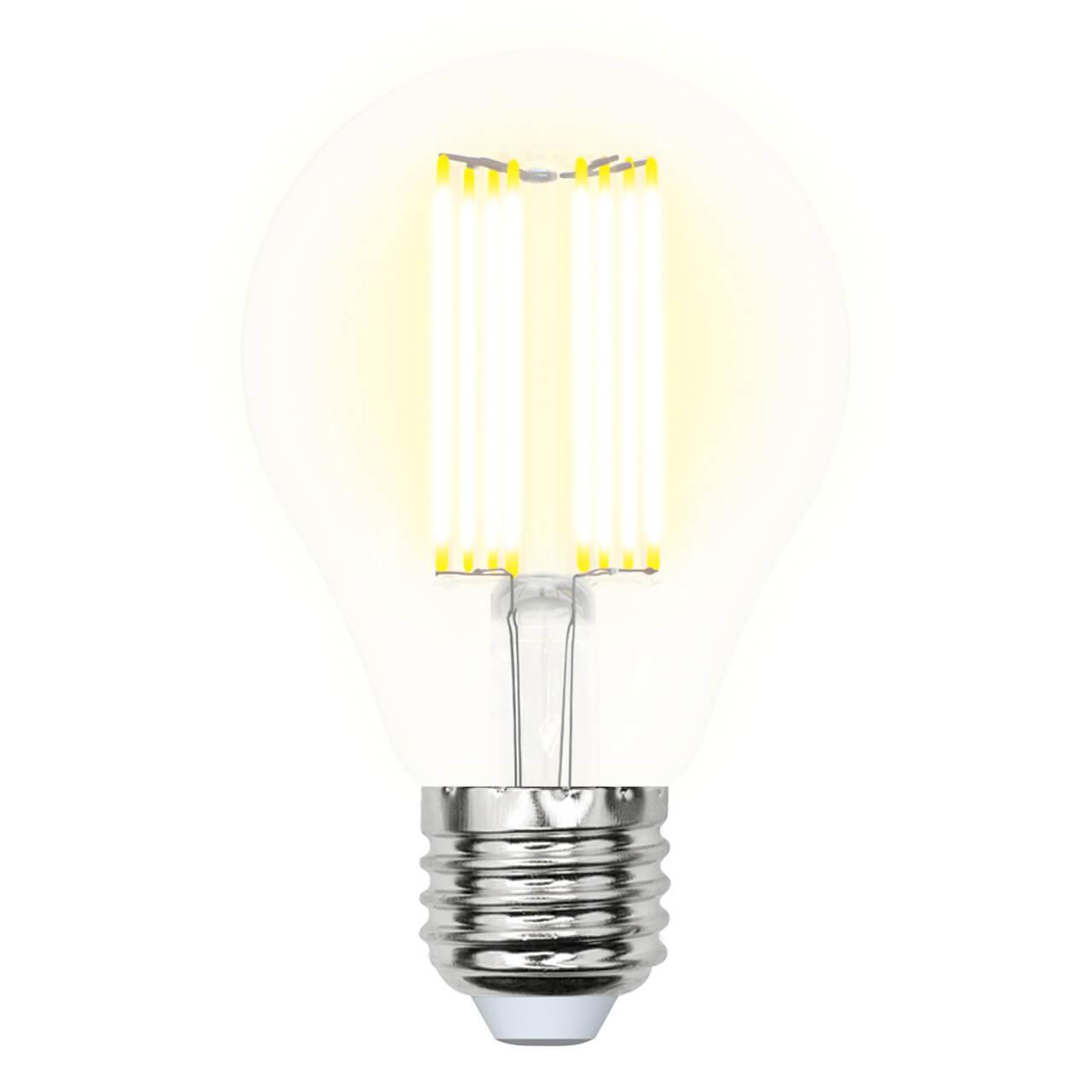 Лампа светодиодная филаментная E27 23W 3000K прозрачная LED-A70-23W/3000K/E27/CL PLS02WH UL-00005897