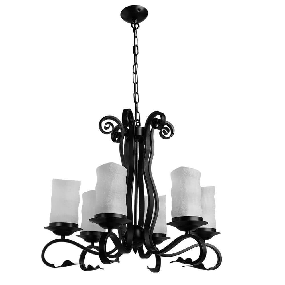 Подвесная люстра Arte Lamp Scroll A7915LM-6BK