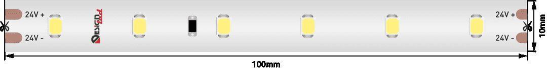 Светодиодная влагозащищенная лента DesignLed 6W/m 60LED/m 2835SMD нейтральный белый 50M 004376
