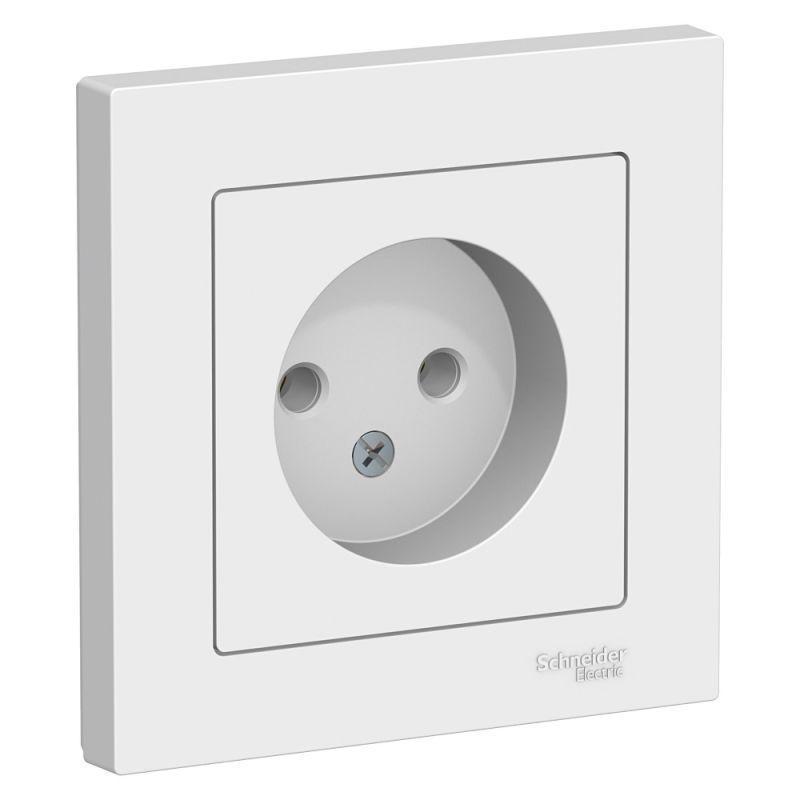 Розетка 2К Schneider Electric AtlasDesign 16A 250V белая ATN000140 Розетка 2К Schneider Electric AtlasDesign 16A 250V белая ATN000140