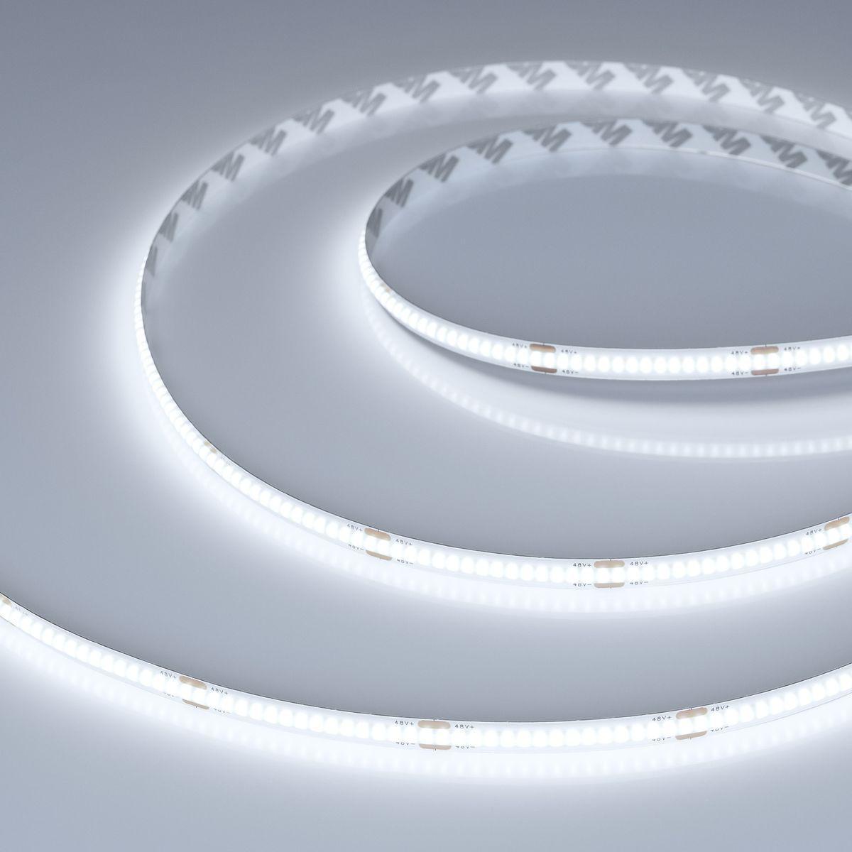 Светодиодная лента Arlight 8W/m 320LED/m CSP холодный белый 50М COB-X320-8mm 48V White6000 043246 Светодиодная лента Arlight 8W/m 320LED/m CSP холодный белый 50М COB-X320-8mm 48V White6000 043246