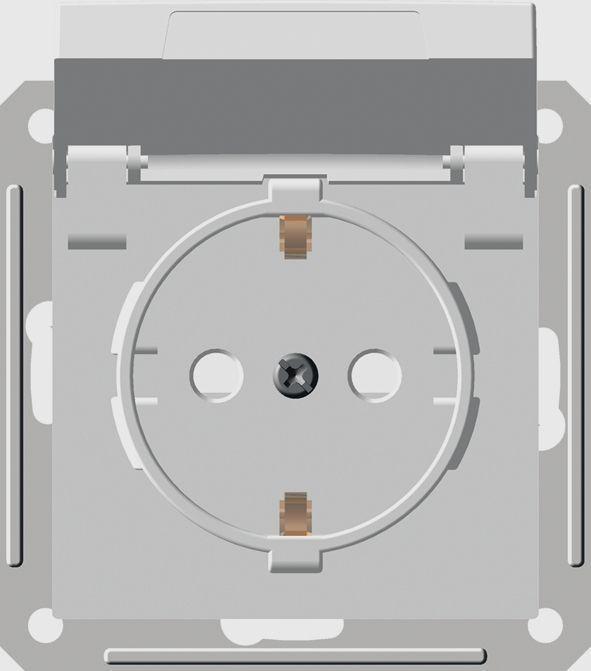 Розетка 2К+З Schneider Electric 16A 250V с крышкой шторками слоновая кость RS16-152B-28