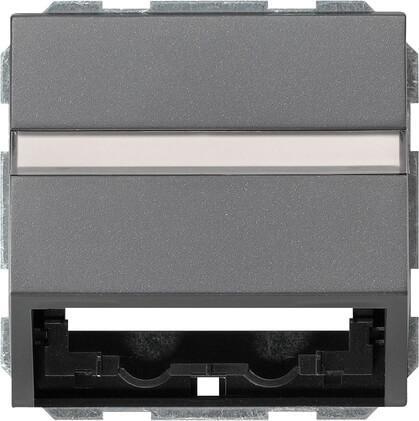 Лицевая панель Gira System 55 розетки информационной антрацит 087028