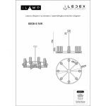 Подвесная люстра iLamp Evolution 6806-8 NIC