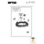 Подвесная люстра iLamp Savage 9065-D1000 GD