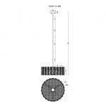 Подвесная люстра iLamp Panorama D4688-50 MBK