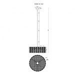 Подвесная люстра iLamp Panorama D4688-50 SGD