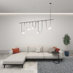 Трековый однофазный светильник Denkirs Belty Flow DK5561-WH+BK