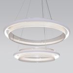 Подвесной светильник Eurosvet Imperio 90241/2 белый/ серебро Smart