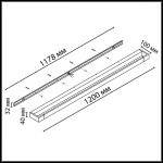 Настенный светильник Odeon Light Hightech Arno 3888/36WL
