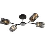 Люстра на штанге Reluce 01405-3.3-04B BK+CR