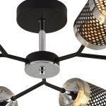 Люстра на штанге Reluce 01405-3.3-06B BK+CR