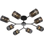 Люстра на штанге Reluce 01405-3.3-08B BK+CR