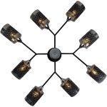 Люстра на штанге Reluce 01405-3.3-08B BK+CR