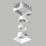 Встраиваемый светильник Lightstar Domino (214510+214506+214006) G214506WMOD