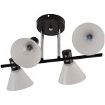 Потолочная люстра Reluce 01553-3.3-04B BK+CR