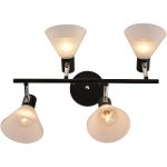 Потолочная люстра Reluce 01553-3.3-04B BK+CR