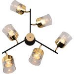 Люстра на штанге Reluce 01555-3.3-06B BK+FGD