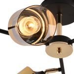 Люстра на штанге Reluce 01555-3.3-06B BK+FGD