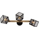 Спот Reluce 01591-3.3-03B BK+FGD+WOOD