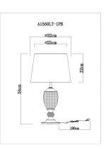 Настольная лампа ARTE Lamp A1550LT-1PB