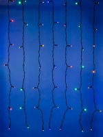 Уличная светодиодная гирлянда Uniel занавес (UL-00003937) разноцветный ULD-C2030-240/TBK Multi IP67