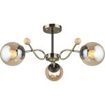 Люстра на штанге Reluce 02021-0.3-03 AB+BK