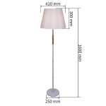 Торшер Reluce 02053-0.6-01 BK-CR