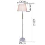 Торшер Reluce 02057-0.6-01 BK-CR