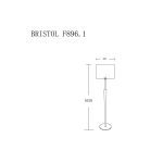 Торшер Lucia Tucci Bristol F896.1