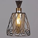 Подвесной светильник Reluce 03609-0.4-03 BK+GD