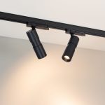 Трековый трехфазный светильник Arlight LGD-ARTEMIS-TRACK-4TR-R55-12W Warm3000 (BK, 8-80 deg, 230V, DALI) 057690