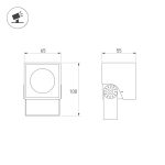 Прожектор Arlight ALT-BLOCK-S65x65-5W Day4000 (GR, 60 deg, 230V) 055239