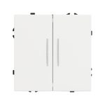 Механизм выключателя двухклавишный проходной Arlight LED SWT-NOBE-MKP2-SFPL-L-WH (230V, 10A) 054240